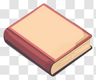 Vintage Book - Simple Red Covered Book Illustration Transparent PNG