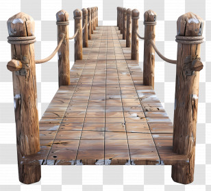 Wooden Pier - Rustic Wooden Dock Pier Transparent PNG