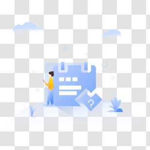 Flat Design - Calendar With Question Mark Transparent PNG