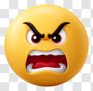 Mad Emoji - Angry Emoji Face Transparent PNG