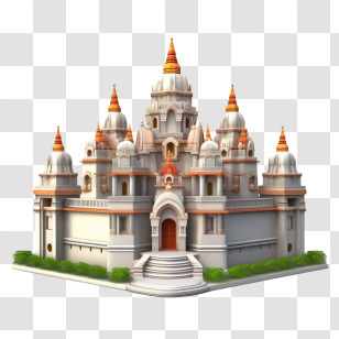 Hindu Temple - Ornate Temple Building Transparent PNG
