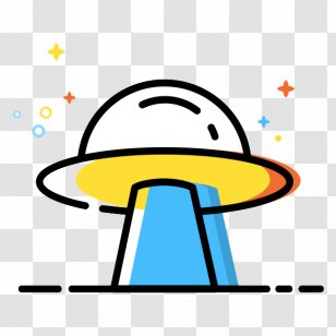 Unidentified Flying Object Cartoon Saucer Adobe Illustrator Icon - Frisbee - MEB Style UFO Transparent PNG