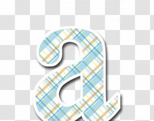 Alphabet Digital Scrapbooking Letter Case Pattern - Personal Identification Number - Blue Plaid Transparent PNG