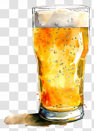 Beer - Glass Of Beer Illustration Transparent PNG