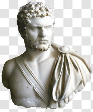 Ancient Greek - Marble Bust Sculpture Transparent PNG