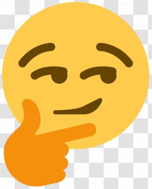 Emoji Discord Thought Emoticon Face - Yellow Transparent PNG