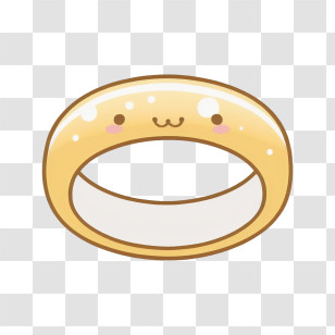 Wedding Ring - Cute Smiling Ring Illustration Transparent PNG