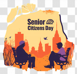 Senior Citizens Day - Senior Citizens Day Celebration Transparent PNG