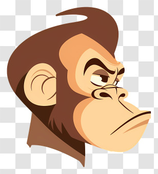 Curious George - Cartoon Monkey Face Illustration Transparent PNG