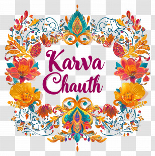 Karva Chauth - Karva Chauth Festival Design Transparent PNG