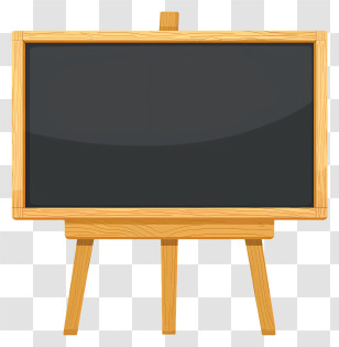 Chalk Board - Wooden Framed Chalkboard Illustration Transparent PNG