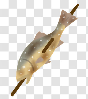 Fish - Grilled Fish On Skewer Transparent PNG
