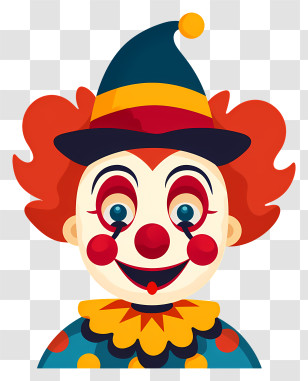Clown - Colorful Clown Character Transparent PNG