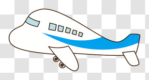 Icon - Cartoon Airplane Illustration Transparent PNG
