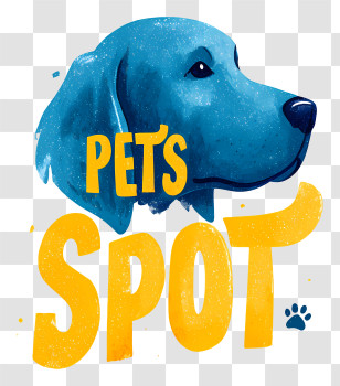 Pets Spot - Pets Spot Blue Dog Logo Transparent PNG