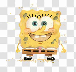Spongebob Squarepants - Cartoon Sponge Character With A Smile Transparent PNG