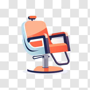 Hair Salon - Barber Chair In Salon Transparent PNG