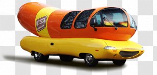 Hot Dog Wienermobile Oscar Mayer Vehicle - Yellow - Juice Billboard Transparent PNG