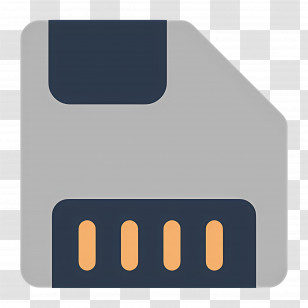 Phone Memory - Gray SD Card Icon Transparent PNG