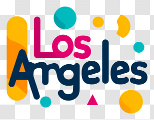 Los Angeles - Los Angeles Colorful Logo Transparent PNG