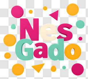 Nes Gado - Nes Gado Colorful Logo Text Transparent PNG