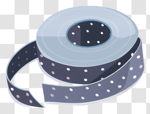 Washi Tape - Black Polka Dot Tape Transparent PNG