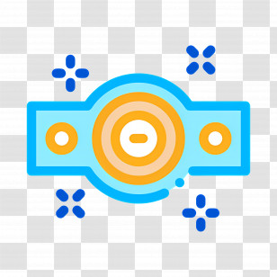 Boxing Belt - Blue Star Belt Illustration Transparent PNG