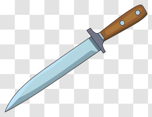 Knife - Knife With Wooden Handle Transparent PNG