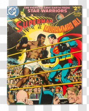 Superman Vs Muhammad Ali Vs. Comic Book Boxing Transparent PNG