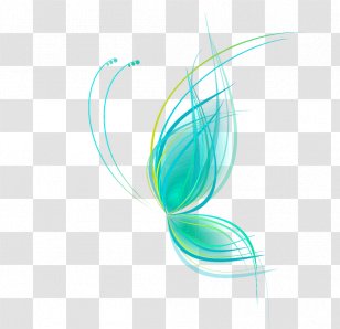 Butterfly Graphic Design Abstraction Download - Wing - Abstract Blue Transparent PNG