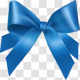 Blue Ribbon Clip Art - Hand Drawn Bow Tie Transparent PNG