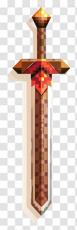 Pixel Sword - Pixel Art Sword For Fantasy Game Transparent PNG