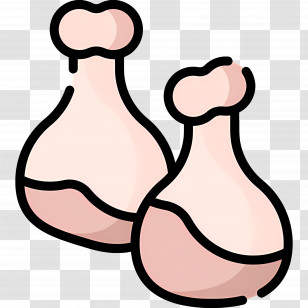 Chicken Food - Cartoon Chicken Drumsticks Transparent PNG