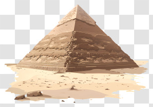 Egypt Pyramid - Illustration Of An Egyptian Pyramid Transparent PNG