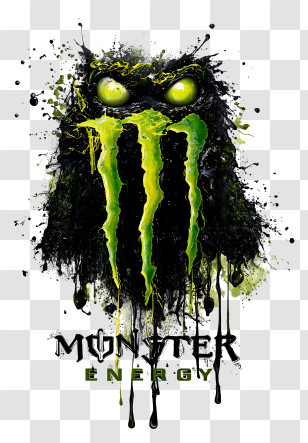 Monster Energy Logo - Monster Energy Logo With Splatter Effect Transparent PNG