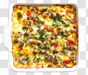 Egg Dishes - Delicious Baked Casserole Dish Transparent PNG
