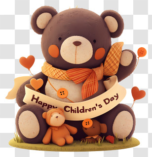 Childrens Day - Cute Children's Day Teddy Transparent PNG