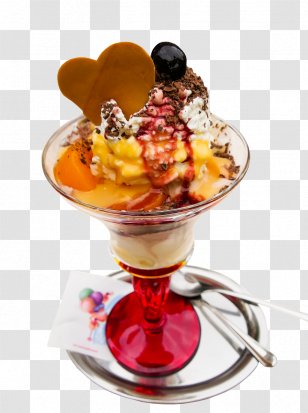 Ice Cream Sundae Parfait Gelato - Flavor Transparent PNG