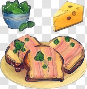Cheese Cartoon - Cuisine - Cutting Board Lunch Transparent PNG