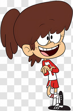 The Loud House - Cartoon Girl In Sportswear Transparent PNG