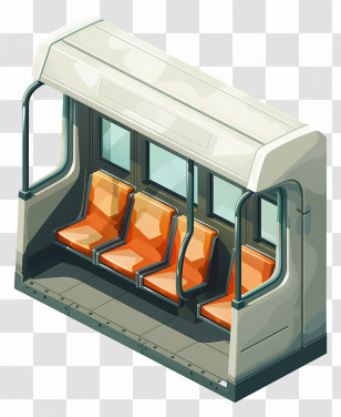 Subway Seat - Subway Seats In Public Transport Transparent PNG