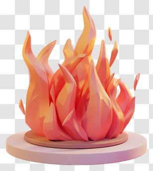 Fire - Abstract Colorful Flame Illustration Transparent PNG