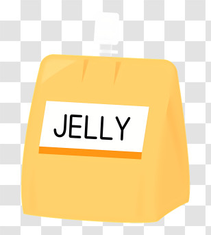 Food Jelly Bag Paper Bag Plastic Straw Yellow Bag Transparent PNG