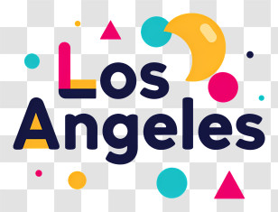 Los Angeles - Los Angeles Colorful Logo Transparent PNG