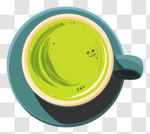 Matcha Green Tea - Green Tea Cup Illustration Transparent PNG