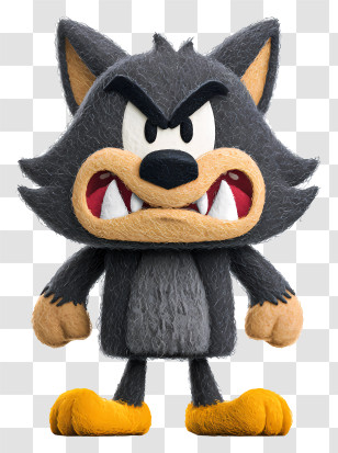 Cartoon Werewolf - Angry Wolf Cartoon Transparent PNG