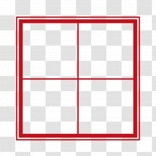 Square Area Angle Pattern - Symmetry - Red Field Box Transparent PNG