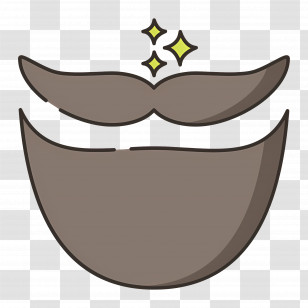 Moustache - Stylish Beard And Mustache Transparent PNG