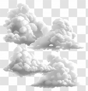 Fluffy White Clouds - Fluffy Gray Clouds In Overcast Sky Transparent PNG