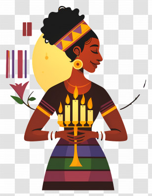 Happy Kwanzaa - Kwanzaa Candle Lighting Ceremony Transparent PNG